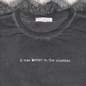 Nineties Lace Trimmed Tee